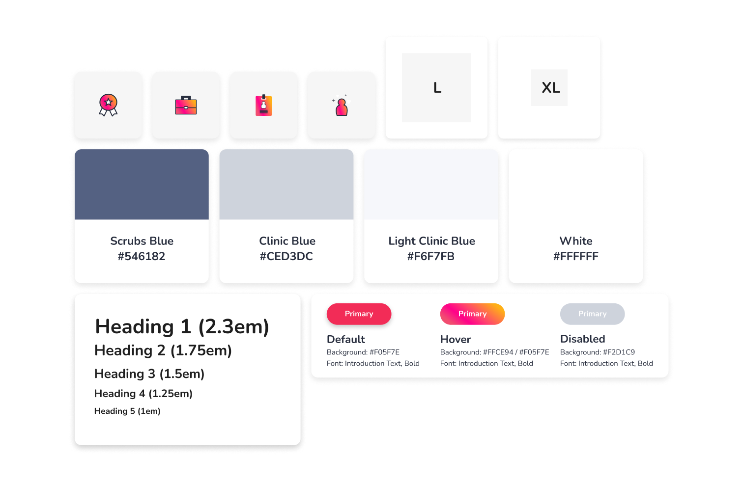 Compilation of design system atoms and primitves like buttons, typography, colors, etc.